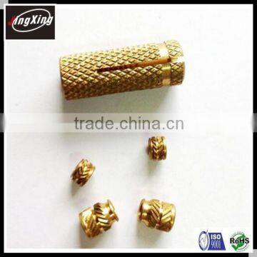 Hot Sale high precision threaded molded-in brass insert nut for plastics