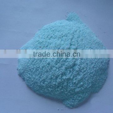 blue industrial detergent powder in bulk package