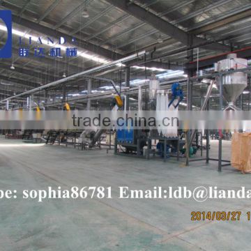Plastic recycling machine, PET bottle recycling line