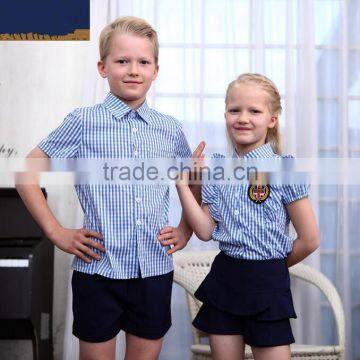 custom wholesale school shorts uniform shirts summer fashion school uniforms