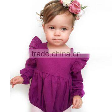 B22286AEurope stylish Baby Autumn NEWest lovely small flying sleeve long sleeved romper