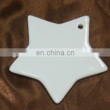 Sublimation Ceramic ornaments with hole
