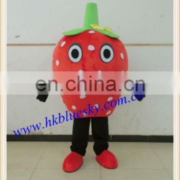 simple logo strawberry mascot costumes for adults