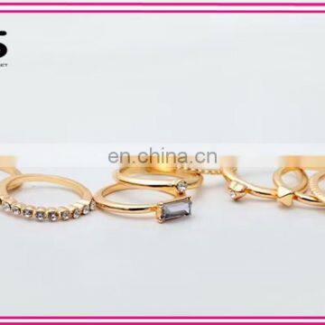 2016New fashion jewelry ring settings 8pieces with stone