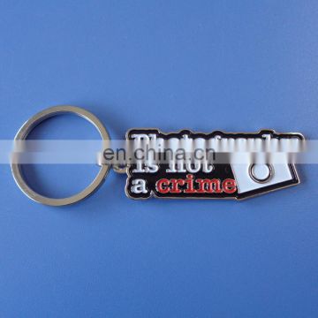 photography company souvenir gifts customized promotional soft enamel logo metal keychain