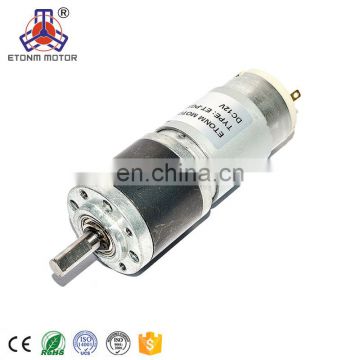 Low speed large torque 12 volt dc motor with encoder