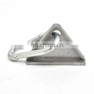 triangle metal hook sliding nylon hook for aluminium profiles