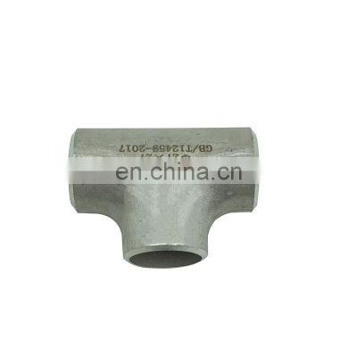 stainless steel pipe fitting ss 304 316L  forging welded tees with fast delivery