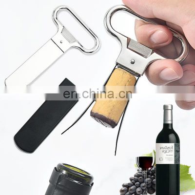 Stainless Steel Bottle Unique Box Set Gift Kit Black Wall Mounted Wedding Favors Personalized Red Wine Opener Corkscrews
