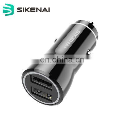 Sikenai Charger Dual USB Output 2 Port LED Night Light Fast USB Car Charger Adapter