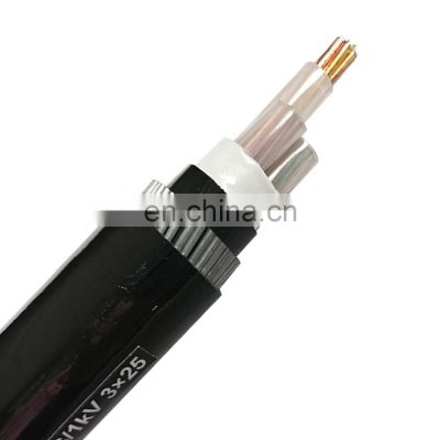 low votage copper or aluminum conductor pvc insulated al/pvc/sta/pvc(or pe) power cable