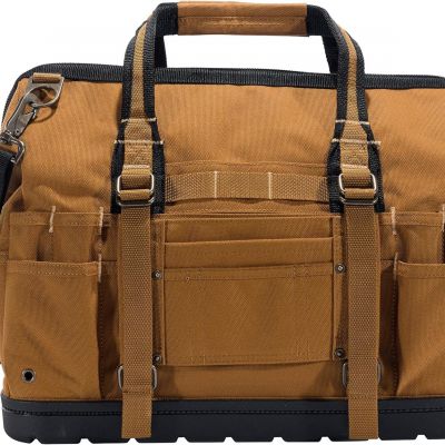 Electronical Tool Bag 18-Inch w/ Molded Base, Brown