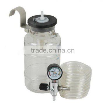 medical suction bottle on wall