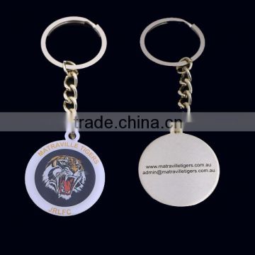 custom made cheap tIger keychains wholesale in bulk 1.25'' size brass