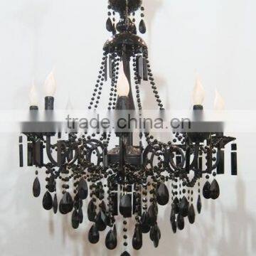 European style Black crystal chandelier light