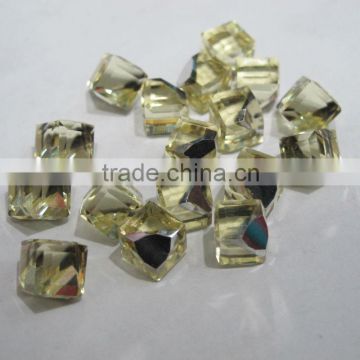 10mm Transparent style assorted colors ice cube crystal glass beads.Applicable to the necklace earrings etc.CGB019