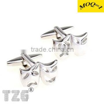 TZG09507 The Popular Silver Mask Cufflink Cuff Link