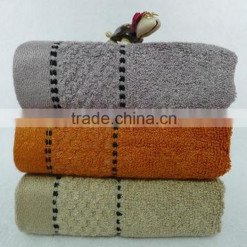 jacquard bamboo towel with satin