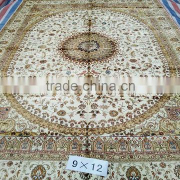 handknotted iranian turkish tabriz prayer silk rugs