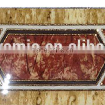 China ceramic polished crystal tiles marble border design 600x150mm