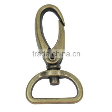Wholesale metal alloy small antique key chain snap hook