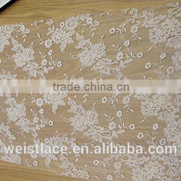 bridal flower lace/beading decorate/swiss style