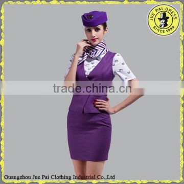 Custom American Airline Stewardess Uniform Design, Flight attendant Uniforms For Girls