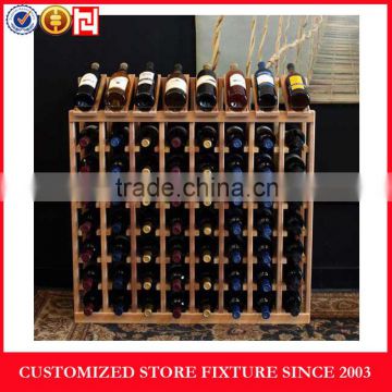 Practical wood wine display racks