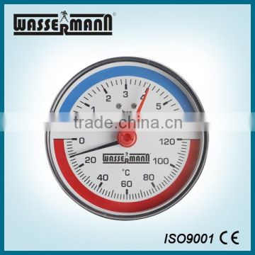 50mm Back connection/bottom connection temperature pressure manometer