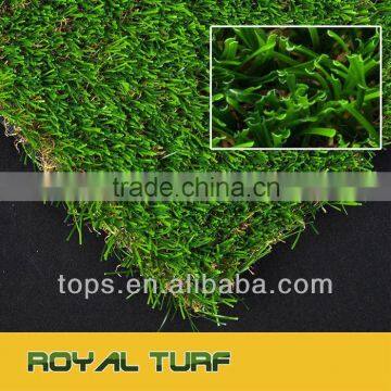 new generation Natural colour synthetic grass for landscape U shaped fiber