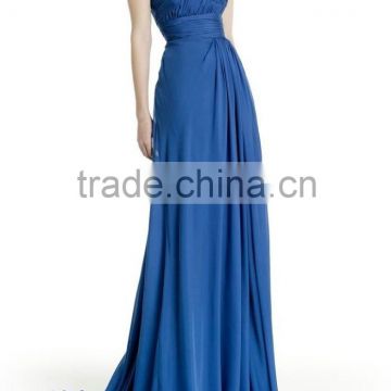 stylish Nobler look chiffon A line long evening dress Evening Gown women's manufacture supply directly Evening Dress