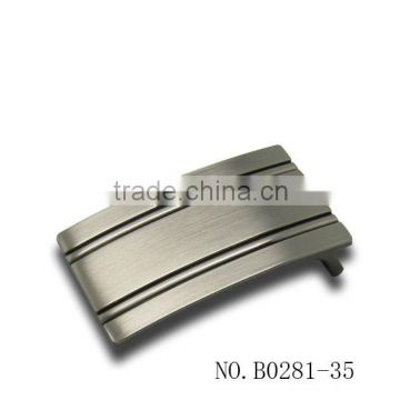 35mm plain plate buckle with two lines
