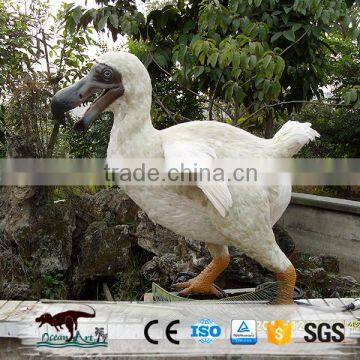 Life size animal animatronic goose model show in gardon