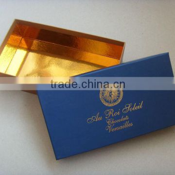 Fancy price rigid cardboard chocolate box candy box with custom logo printing OEM service whole manufacture in China