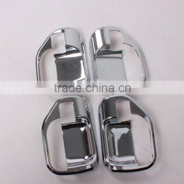 ABS Chrome 4 Pcs Inner Handle Insert Bowl Cover Trim For Compass 2014 Accessories