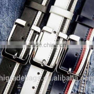 hotsale genuine leather belt, pin buckle belt for men