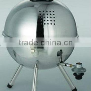 Bbq gas grill stainless steel with food safety device