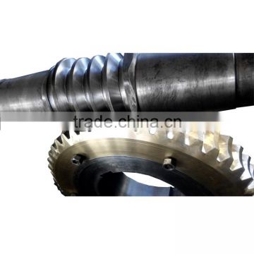 Nonstandard worm gear and shaft for reducer