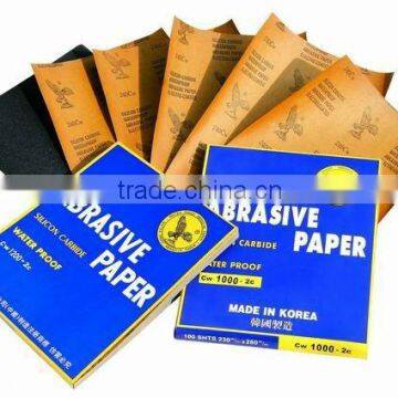 Silicone carbide abrasive paper