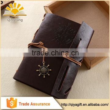 Vintage String Bound Leather Notebook Mini PU Diary 2017