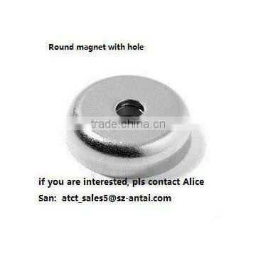 Round magnets with holes,rare earth magnet