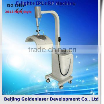 www.golden-laser.org/2013 New style E-light+IPL+RF machine galvanic handheld beauty machine