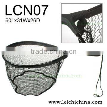 Fly fishing flat bottom aluminum pole landing net