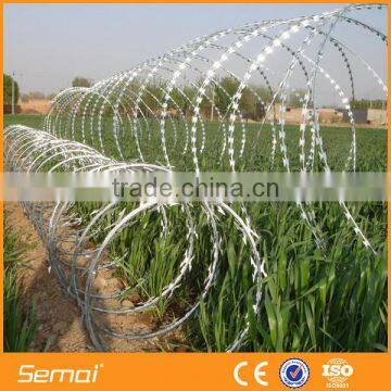 High Quality Hot Dipped Galvanized CBT65 Razor Barbed Wire/Prison Razor Barbed Wire factory