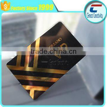 CR80 Golden Hot Stamping Plastic PVC Card