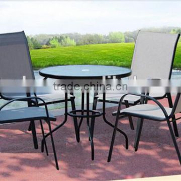 Sling garden furniture dining table sets furniture modern