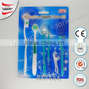 wholesale china dental care kit dental scaler/dental pick/anti-fog mirror/toothbrush