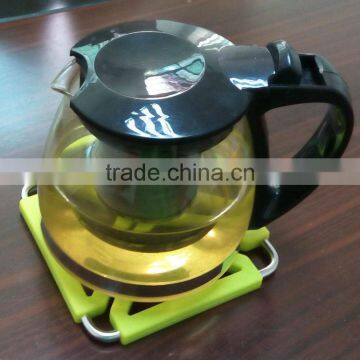 China high quality metal silicone pot trivet