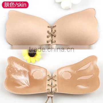 hot selling lady sexy bra New Fashion Women Seamless Push Up Invisible silicone Bra