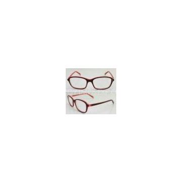Lightweight Acetate Rectangle Eyeglasses Frames / Eyewear Frame For Women